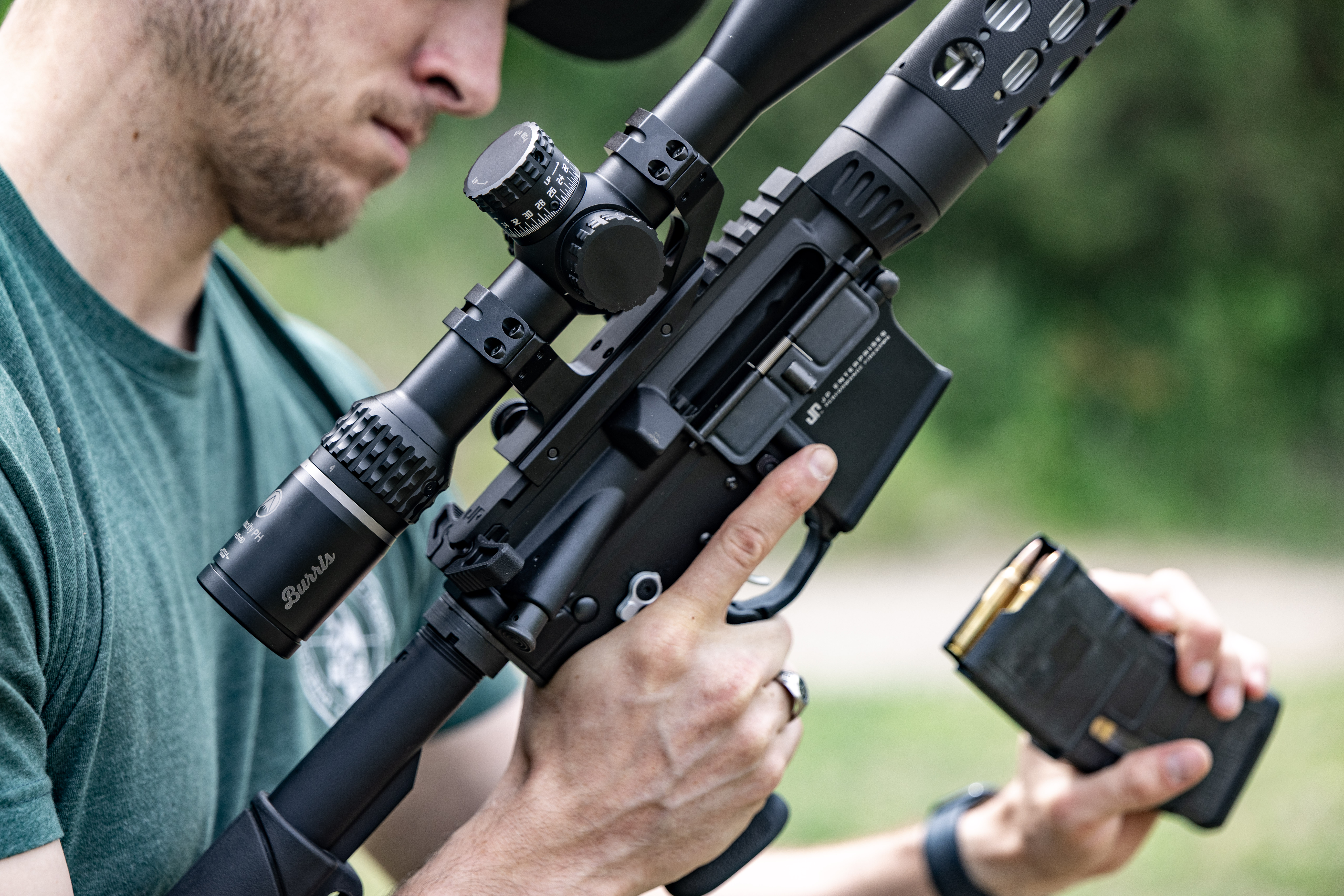 AR-15 with scope mounted